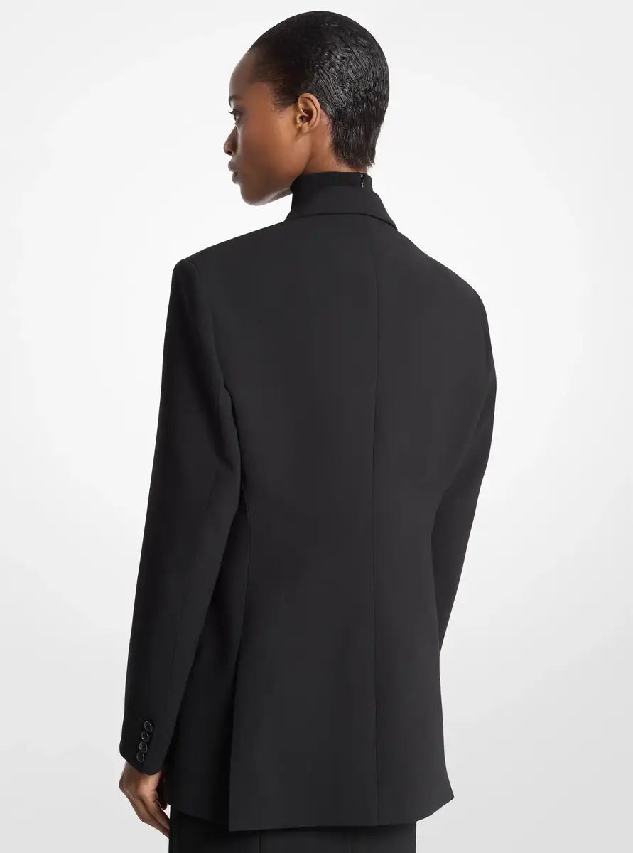 Michael Kors Collection Nico Wool Serge Blazer in Black | Thumbnail 2 Michael Kors Collection Nico Wool Serge Blazer in Black | Thumbnail 2
