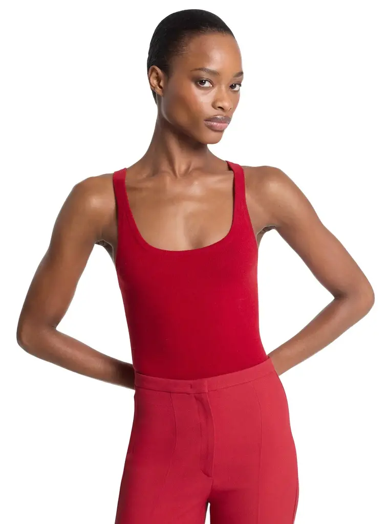 Michael Kors Collection Cashmere Tank Bodysuit | Image 1 Michael Kors Collection Cashmere Tank Bodysuit | Image 1