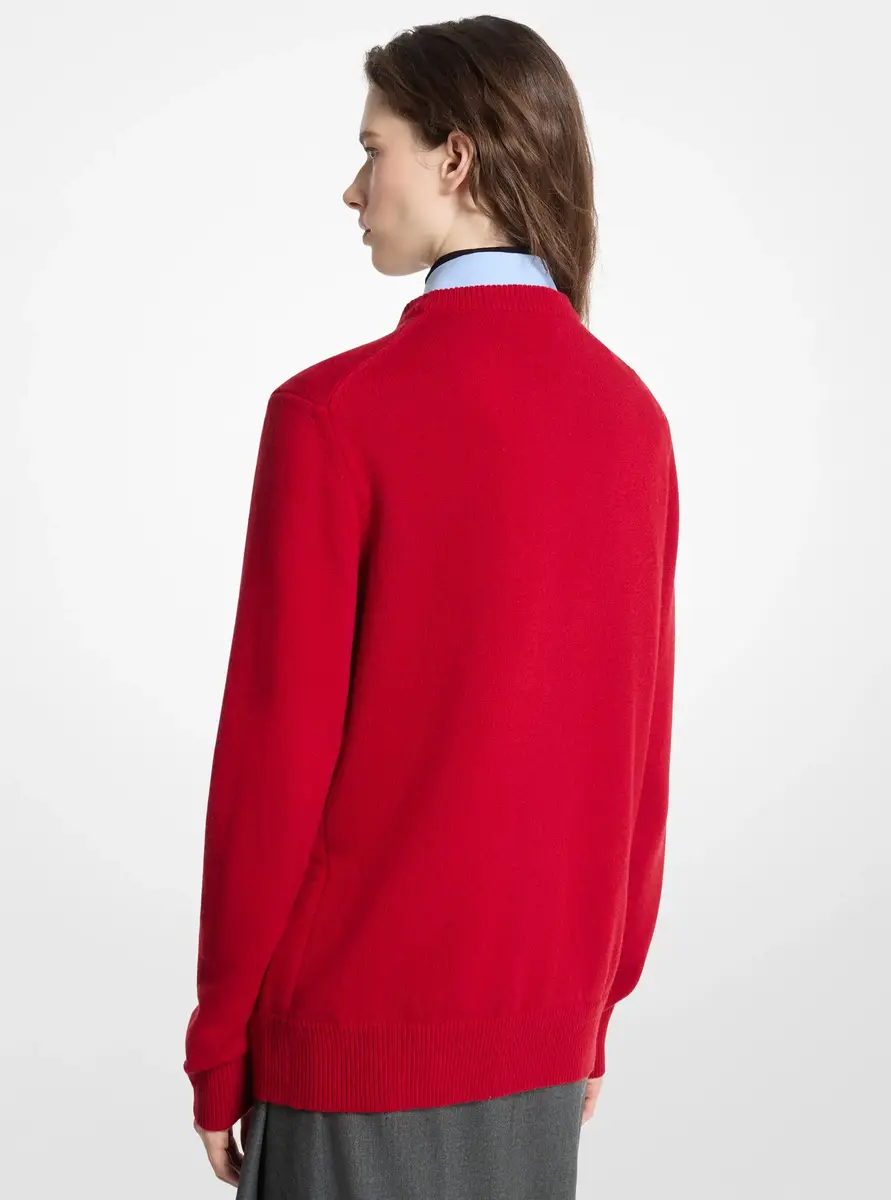Michael Kors Collection Cashmere Sweater in Red | Thumbnail 2