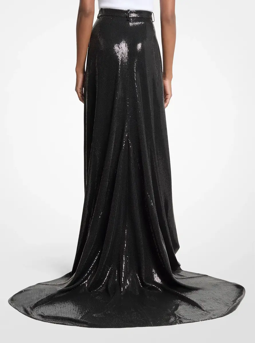 Michael Kors Collection Sequined Crepe Opera Trousers in Black | Thumbnail 2 Michael Kors Collection Sequined Crepe Opera Trousers in Black | Thumbnail 2