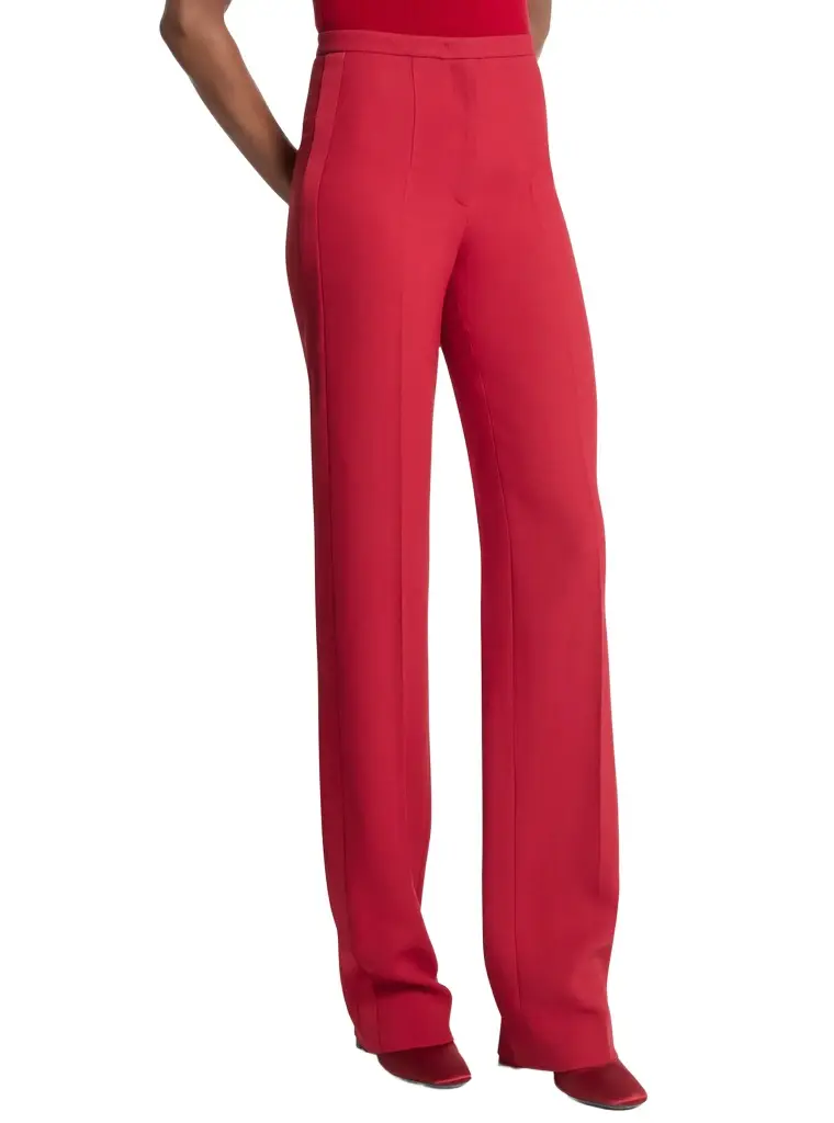 Michael Kors Collection Agyness Double Crepe Sablé Tuxedo Trousers | Image 1 Michael Kors Collection Agyness Double Crepe Sablé Tuxedo Trousers | Image 1