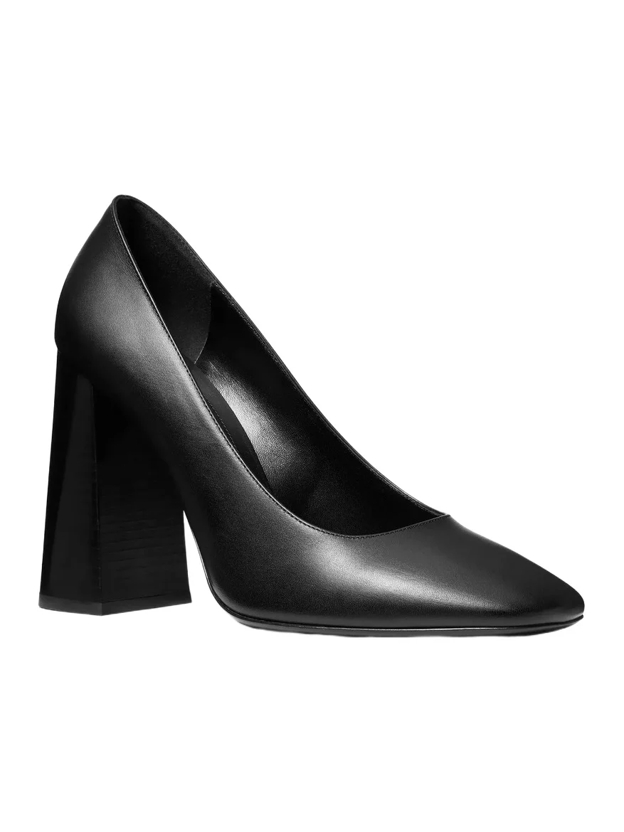 Michael Kors Collection Anna Leather Pumps in Black