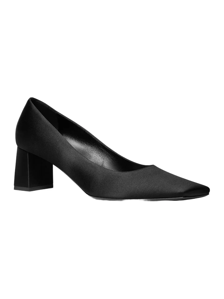 Michael Kors Collection Maria Satin Pump in Black