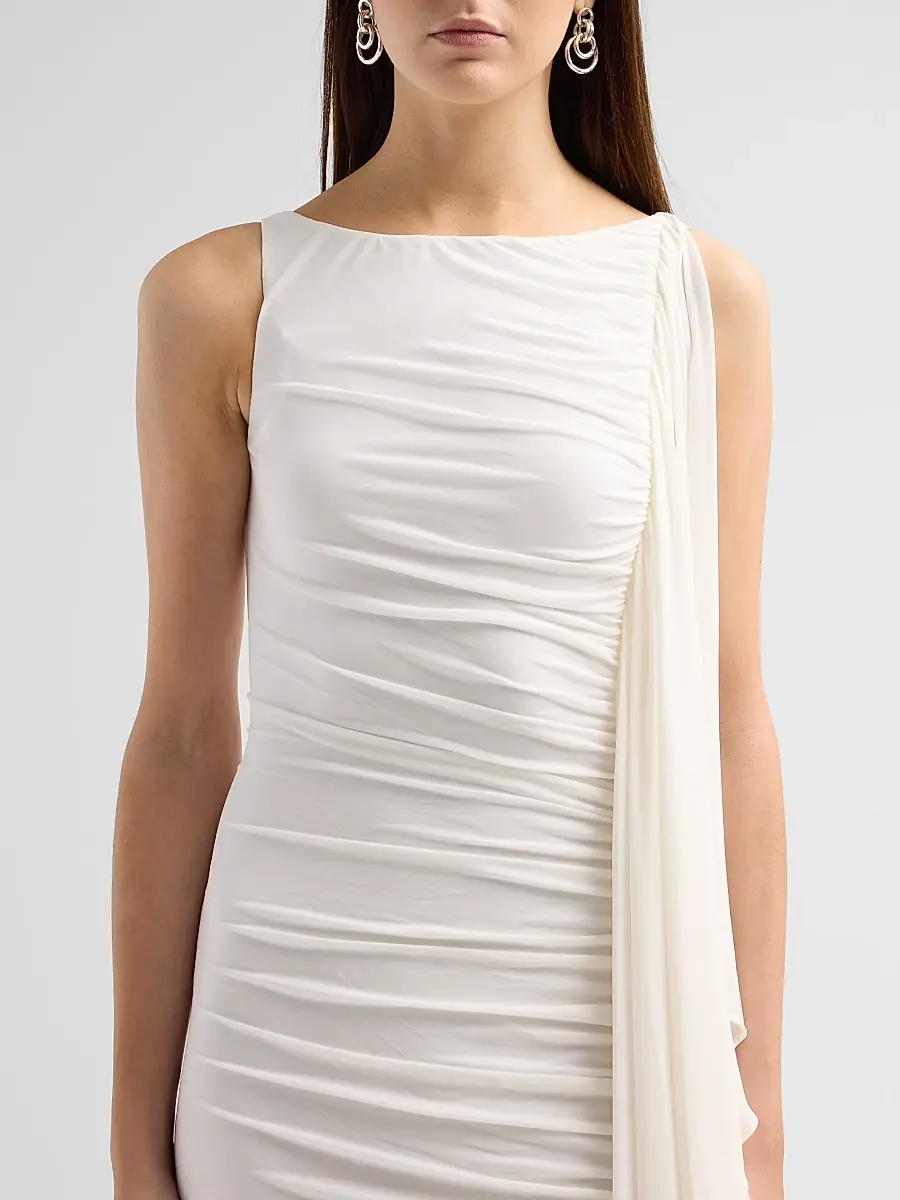 Alexander Wang Women's Asymmetric Ruched Mini Dress | Thumbnail 5 Alexander Wang Women's Asymmetric Ruched Mini Dress | Thumbnail 5