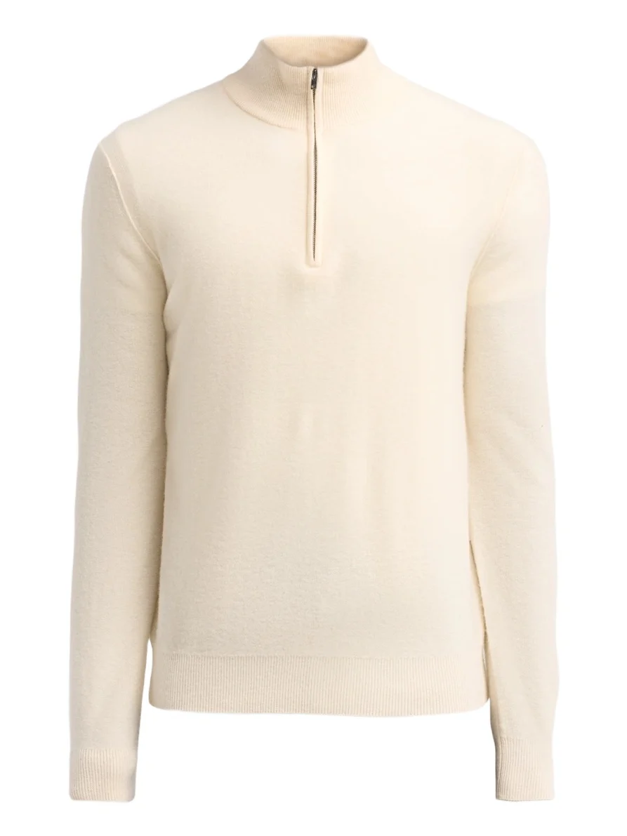 Men's Boiled Cashmere Zip Sweater Men's Boiled Cashmere Zip Sweater