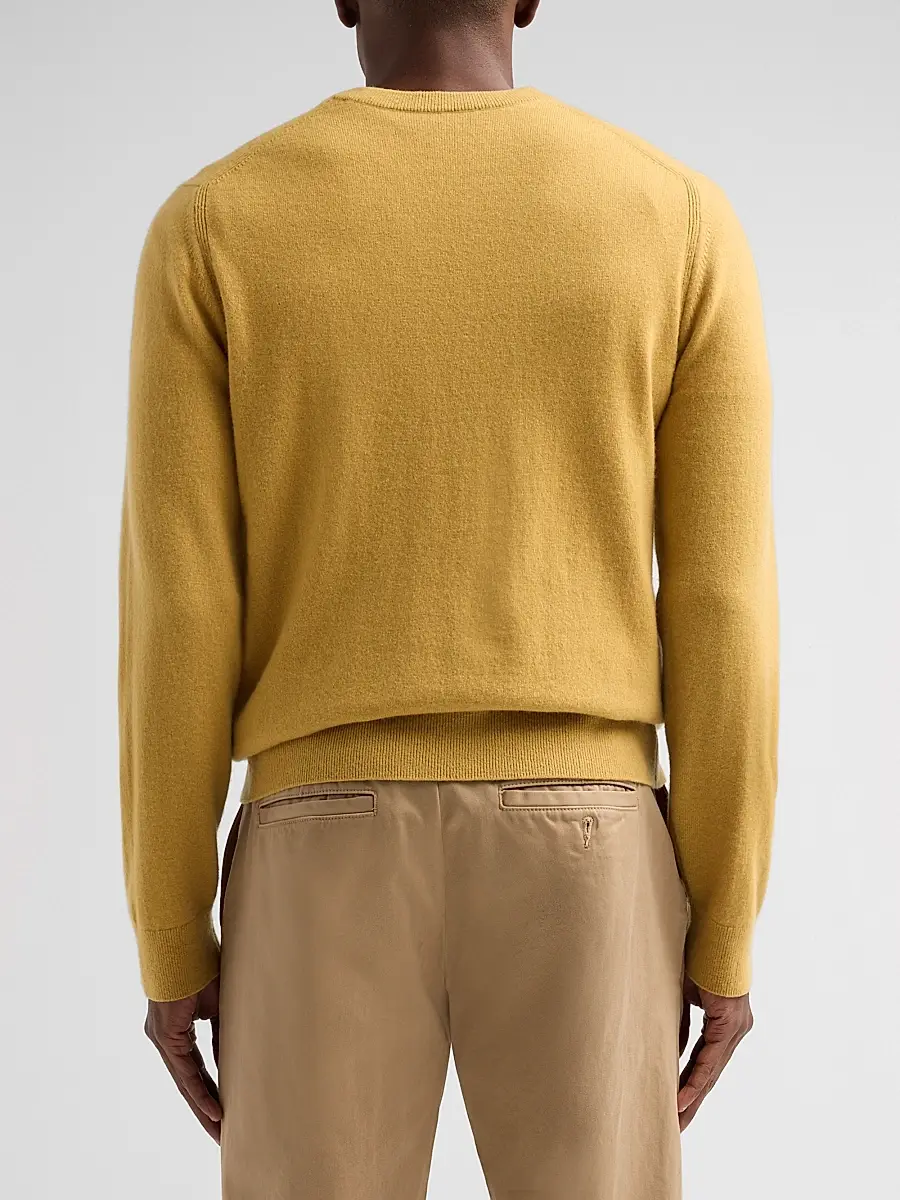 Vince Men's Cashmere Crewneck Sweater | Thumbnail 3 Vince Men's Cashmere Crewneck Sweater | Thumbnail 3