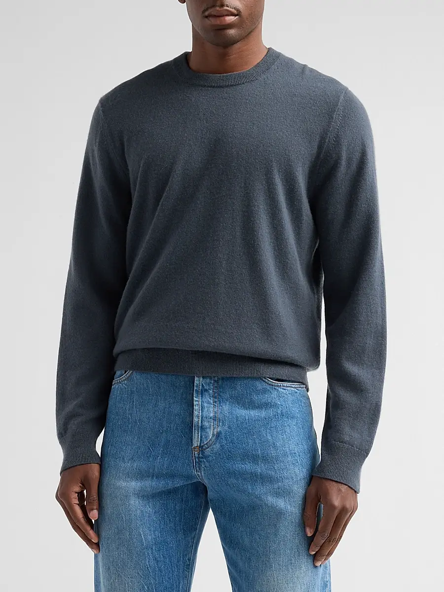 Vince Men's Cashmere Crewneck Sweater | Thumbnail 4