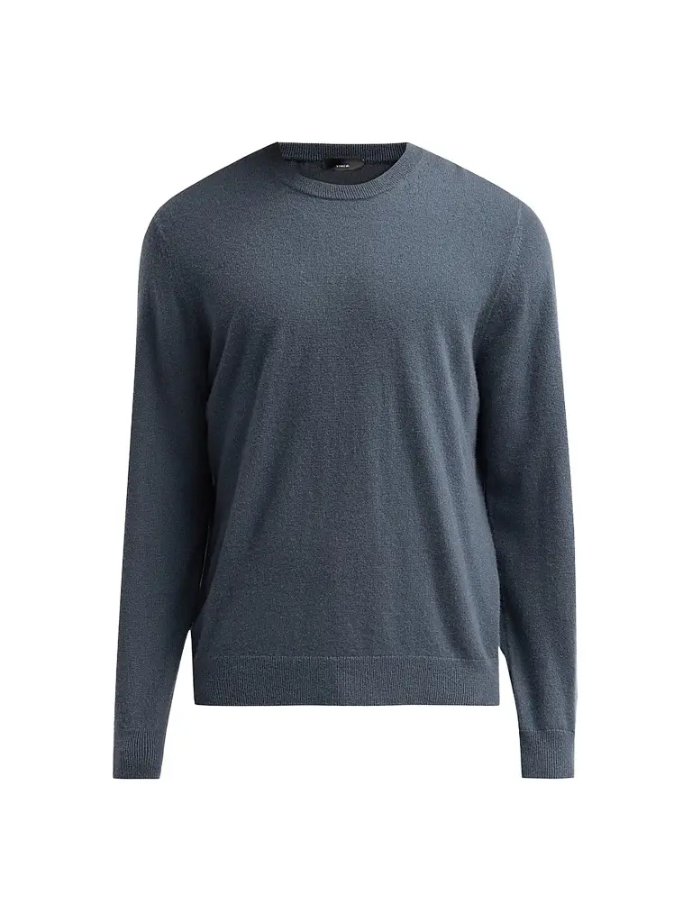 Vince Men's Cashmere Crewneck Sweater - Azure - Size XXL | Image 1 Vince Men's Cashmere Crewneck Sweater - Azure - Size XXL | Image 1