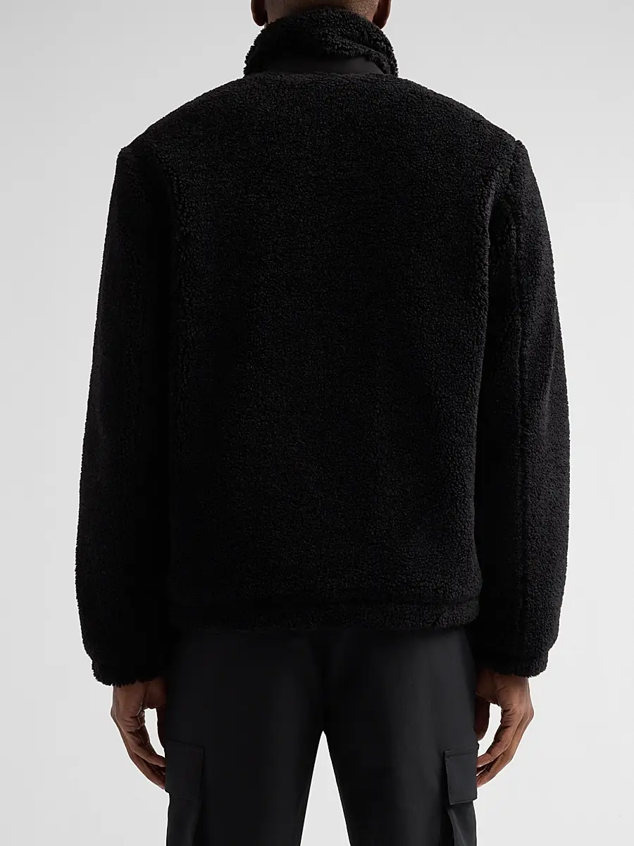 Vince Men's Faux-Sherpa Zip-Up Jacket | Thumbnail 3 Vince Men's Faux-Sherpa Zip-Up Jacket | Thumbnail 3