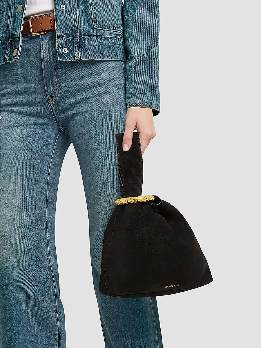 Veronica Beard Women's Swing Suede Clutch | Thumbnail 2 Veronica Beard Women's Swing Suede Clutch | Thumbnail 2