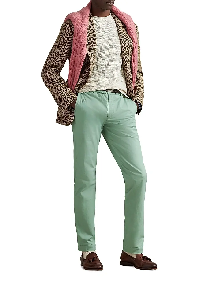 Polo Ralph Lauren Men's Military Stretch-Cotton Mid-Rise Straight-Leg Pants | Thumbnail 2 Polo Ralph Lauren Men's Military Stretch-Cotton Mid-Rise Straight-Leg Pants | Thumbnail 2