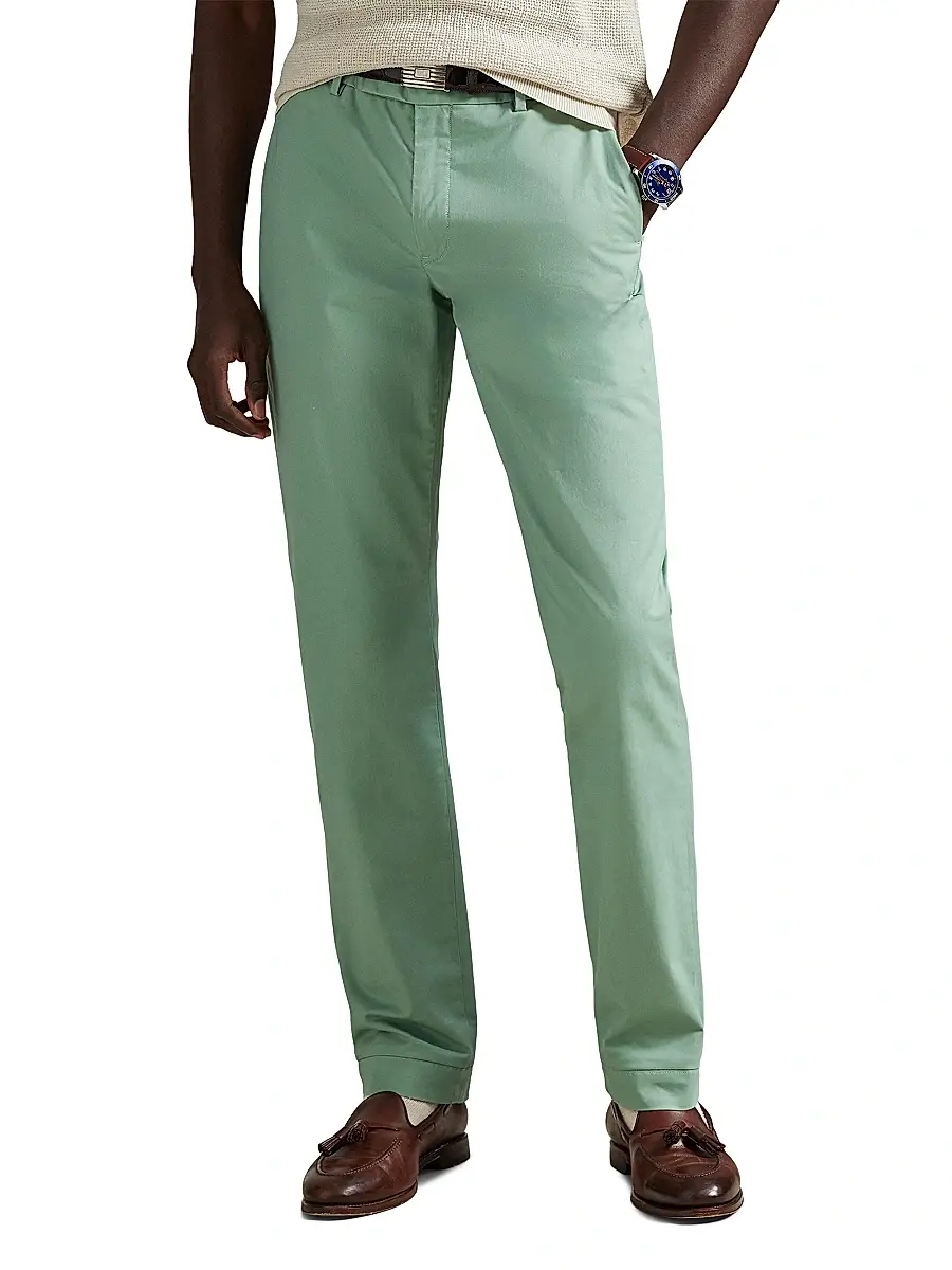 Polo Ralph Lauren Men's Military Stretch-Cotton Mid-Rise Straight-Leg Pants | Thumbnail 3 Polo Ralph Lauren Men's Military Stretch-Cotton Mid-Rise Straight-Leg Pants | Thumbnail 3