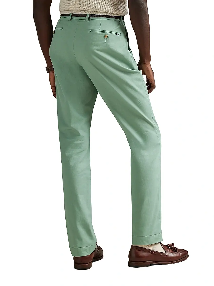 Polo Ralph Lauren Men's Military Stretch-Cotton Mid-Rise Straight-Leg Pants | Thumbnail 4 Polo Ralph Lauren Men's Military Stretch-Cotton Mid-Rise Straight-Leg Pants | Thumbnail 4