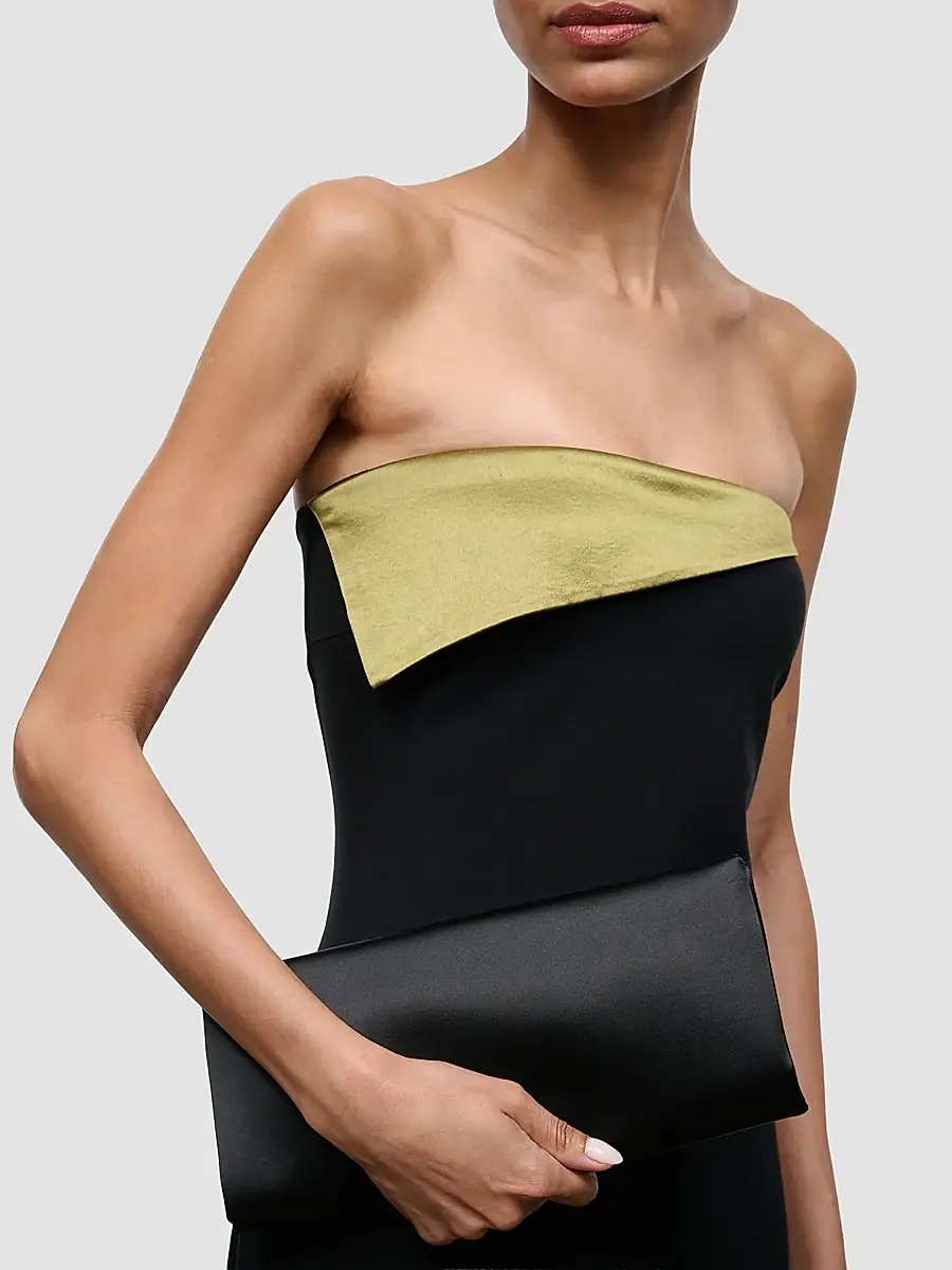 Staud Women's Muse Satin Clutch | Thumbnail 2 Staud Women's Muse Satin Clutch | Thumbnail 2
