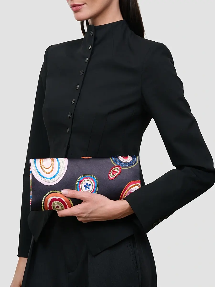 Staud Women's Muse Beaded Clutch | Thumbnail 2 Staud Women's Muse Beaded Clutch | Thumbnail 2