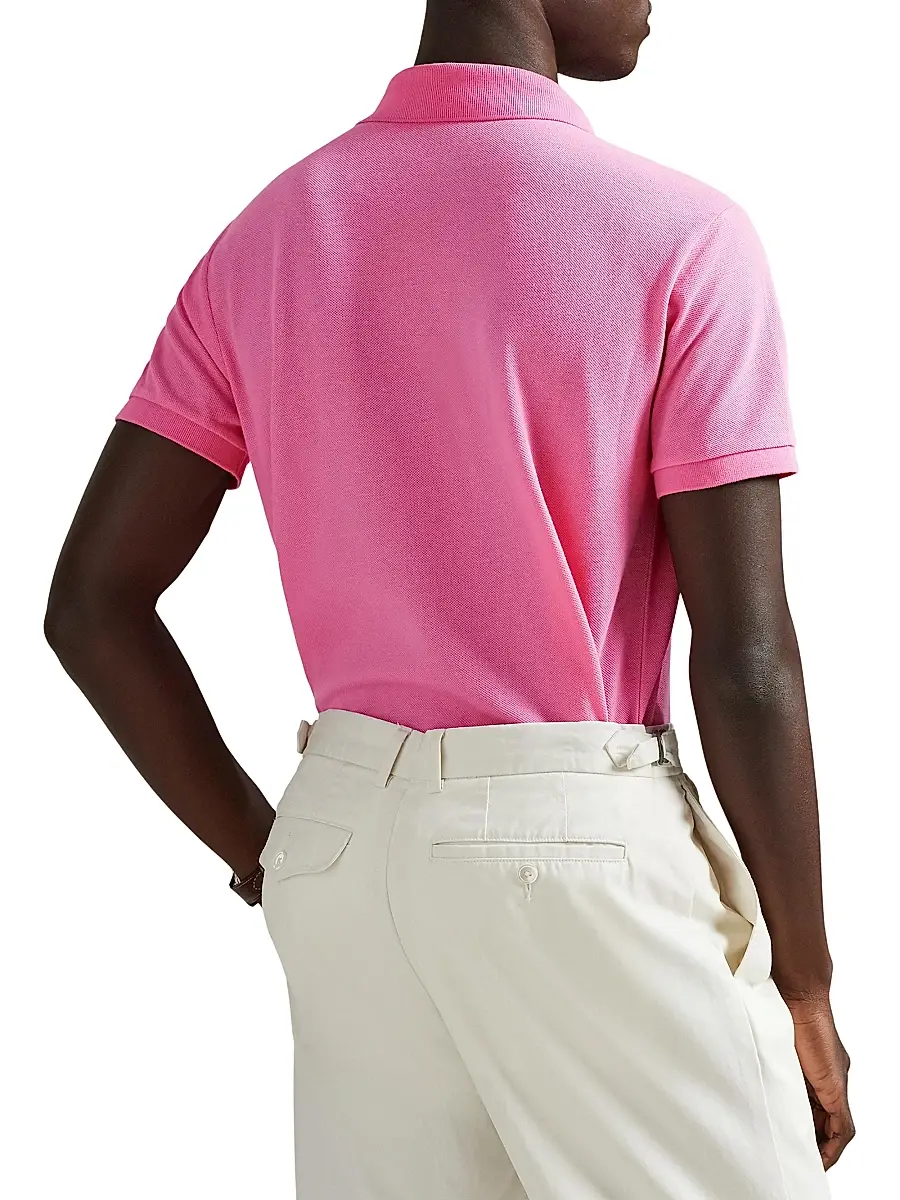 Polo Ralph Lauren Men's Logo Cotton Mesh Polo | Thumbnail 4