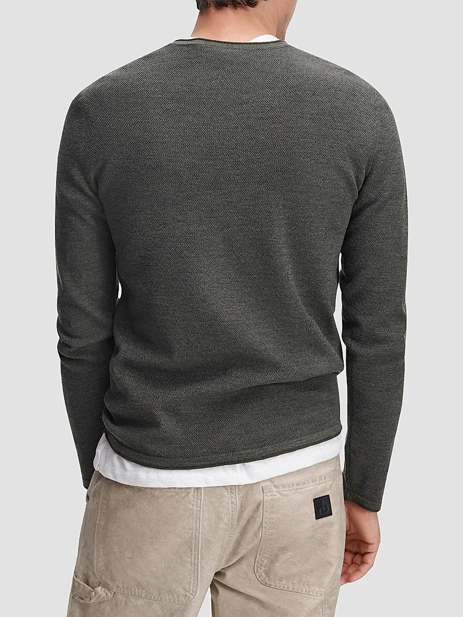 rag & bone Men's Brooks Merino Wool Crewneck Sweater | Thumbnail 3 rag & bone Men's Brooks Merino Wool Crewneck Sweater | Thumbnail 3