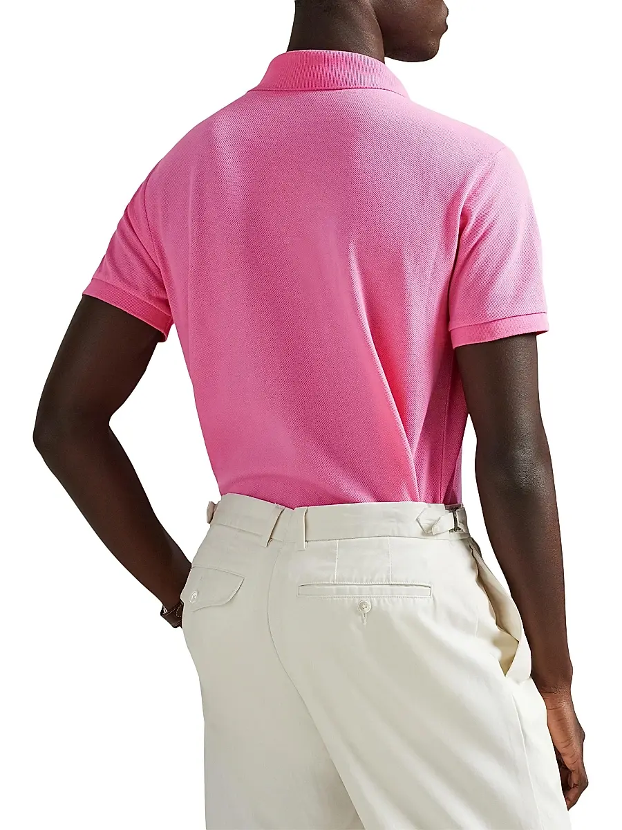 Polo Ralph Lauren Men's Custom-Slim-Fit Mesh Polo Shirt | Thumbnail 4