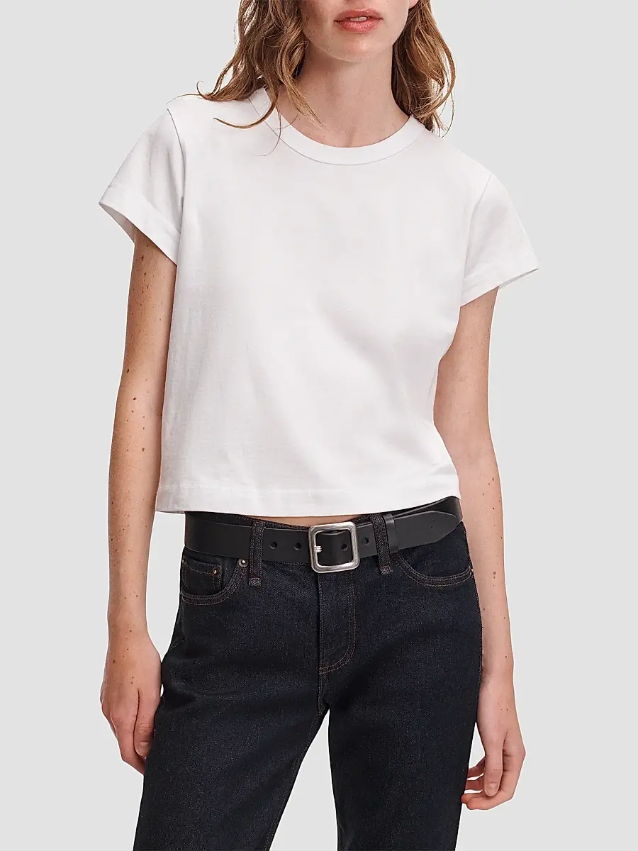 rag & bone Women's Kelly Perfect Cotton Crewneck T-Shirt | Thumbnail 3 rag & bone Women's Kelly Perfect Cotton Crewneck T-Shirt | Thumbnail 3