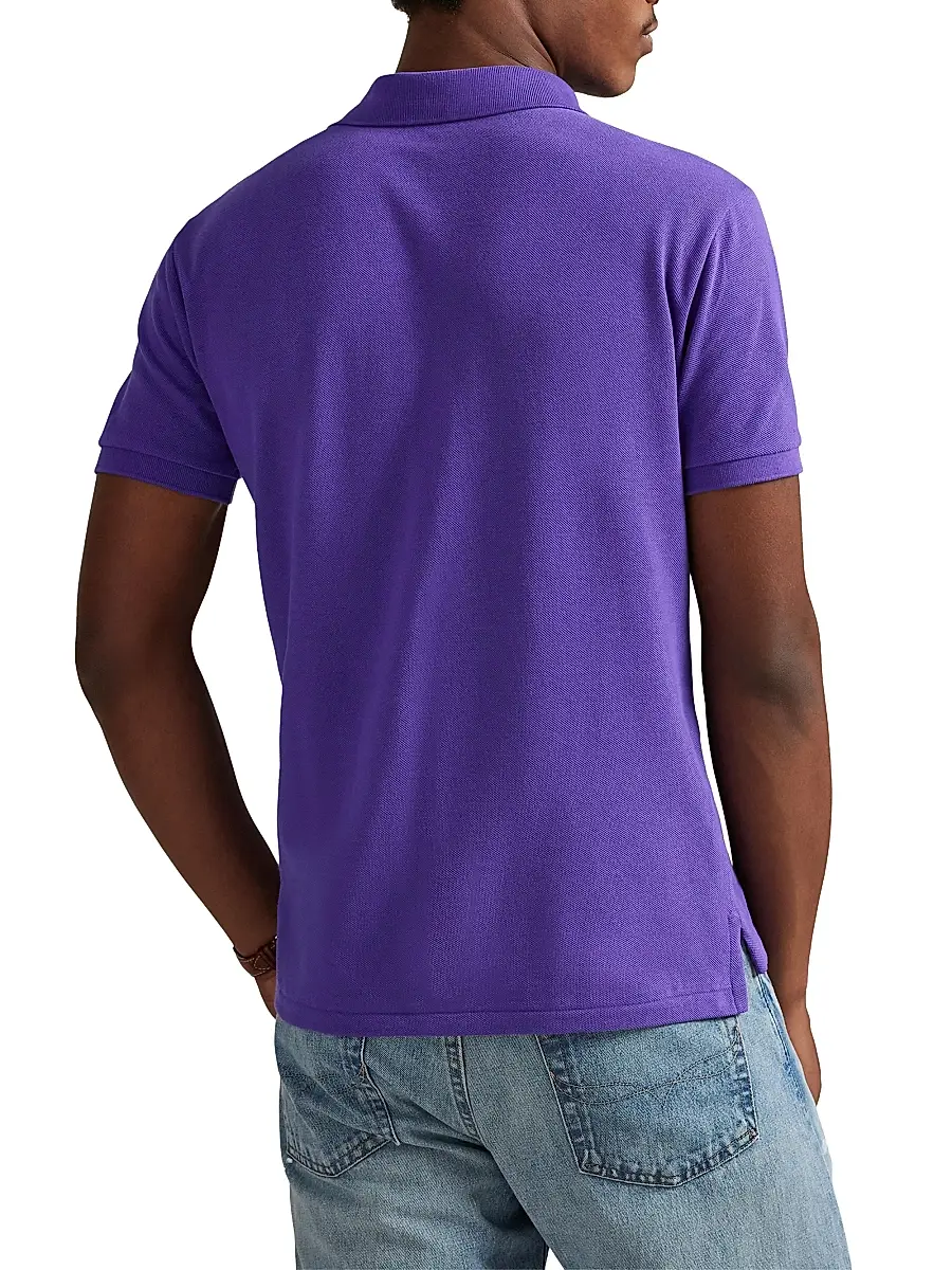 Polo Ralph Lauren Men's Custom-Slim-Fit Mesh Polo Shirt | Thumbnail 4 Polo Ralph Lauren Men's Custom-Slim-Fit Mesh Polo Shirt | Thumbnail 4