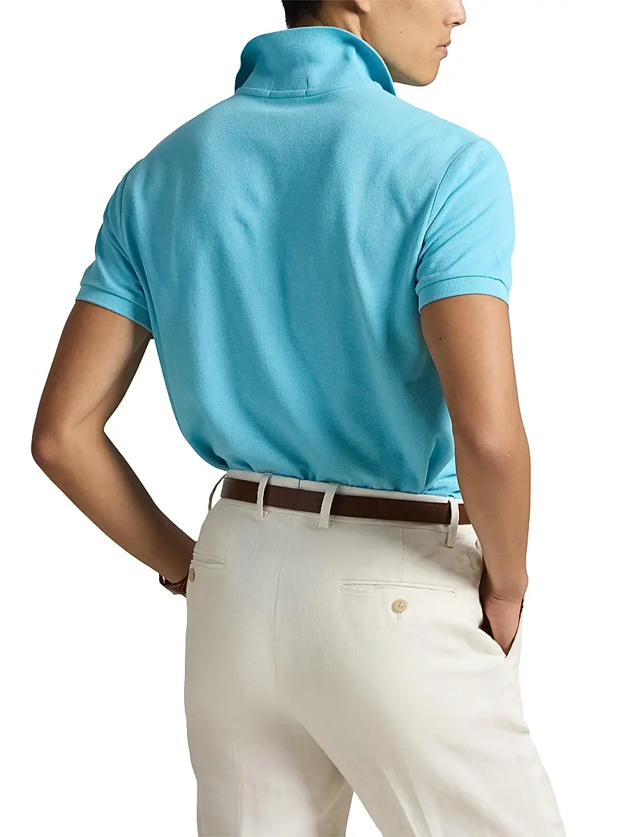 Polo Ralph Lauren Men's Custom-Slim-Fit Mesh Polo Shirt | Thumbnail 5 Polo Ralph Lauren Men's Custom-Slim-Fit Mesh Polo Shirt | Thumbnail 5