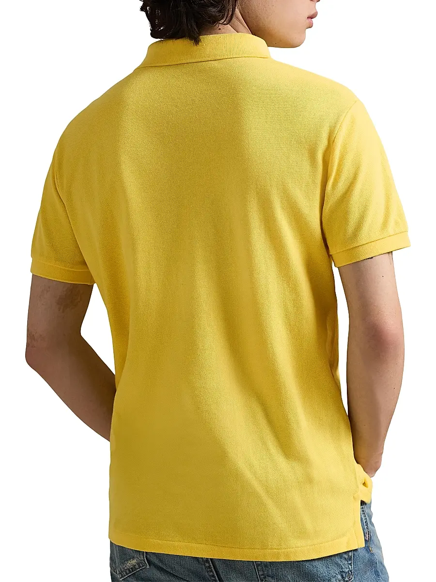 Polo Ralph Lauren Men's Custom-Slim-Fit Mesh Polo Shirt | Thumbnail 4