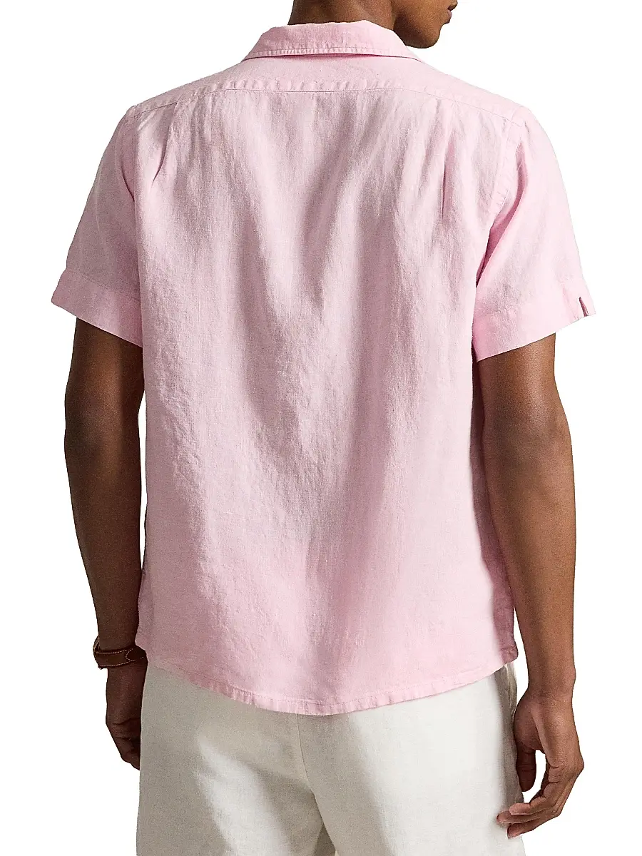 Polo Ralph Lauren Men's Classic-Fit Linen Camp Shirt | Thumbnail 4