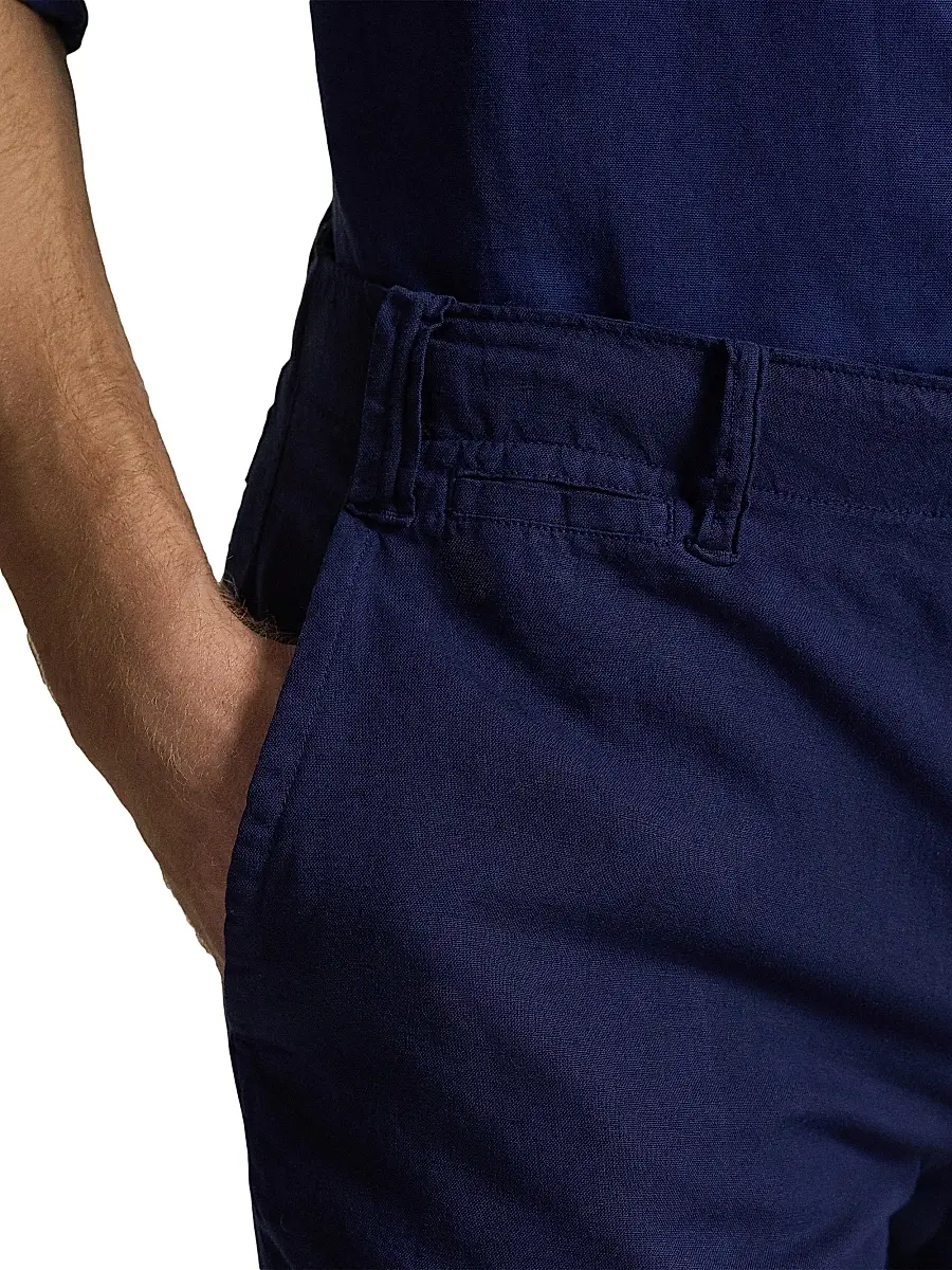 Polo Ralph Lauren Men's 8.5-Inch Classic-Fit Linen-Cotton Shorts | Thumbnail 5 Polo Ralph Lauren Men's 8.5-Inch Classic-Fit Linen-Cotton Shorts | Thumbnail 5