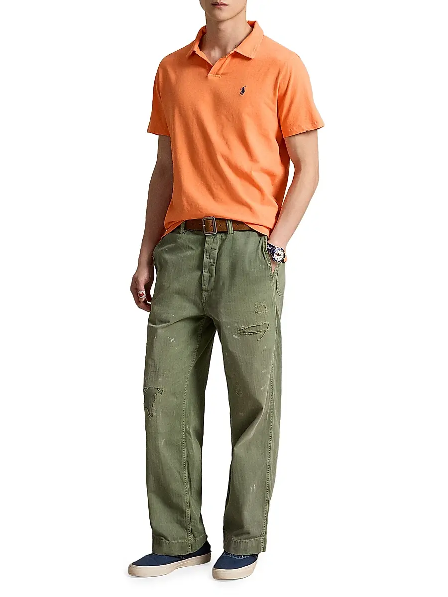 Polo Ralph Lauren Men's Logo Cotton-Linen Jersey Polo Shirt | Thumbnail 2