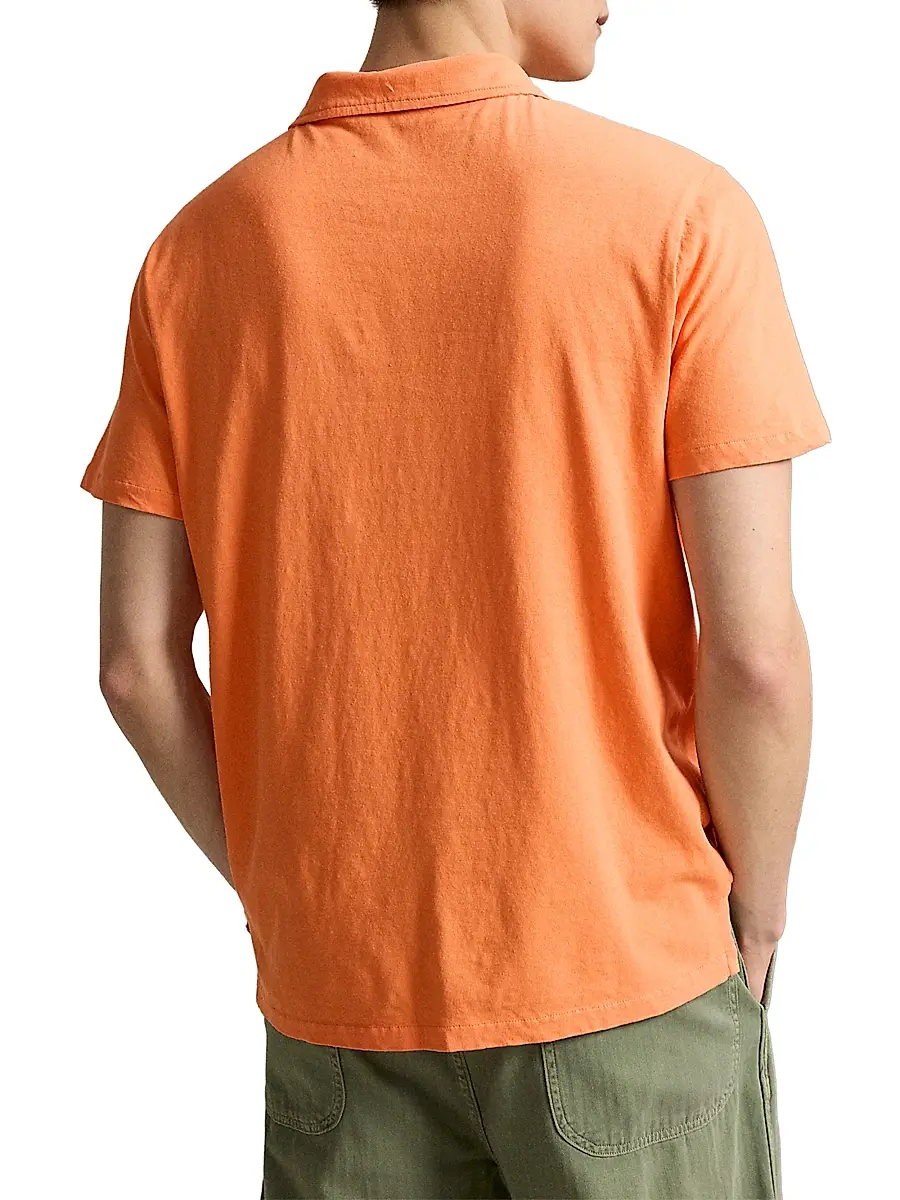 Polo Ralph Lauren Men's Logo Cotton-Linen Jersey Polo Shirt | Thumbnail 4