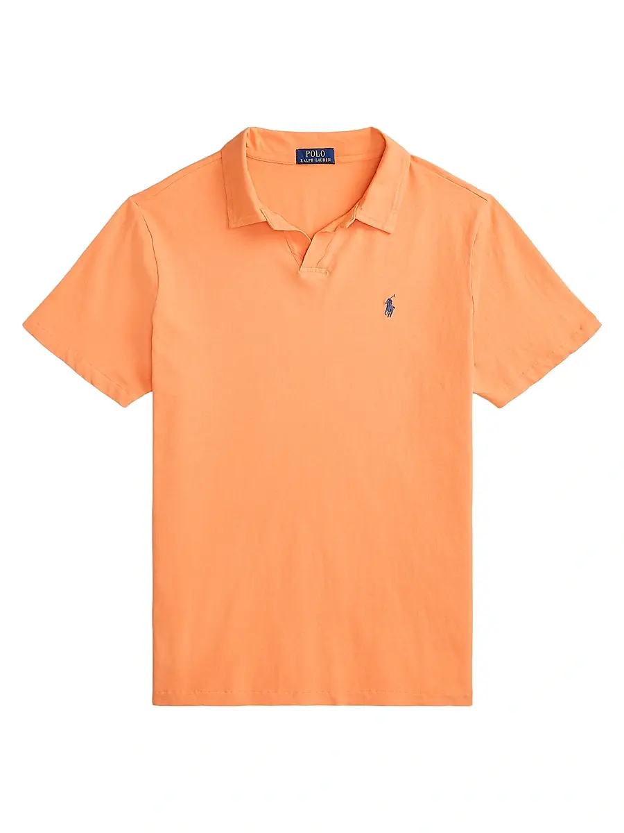 Polo Ralph Lauren Men's Logo Cotton-Linen Jersey Polo Shirt