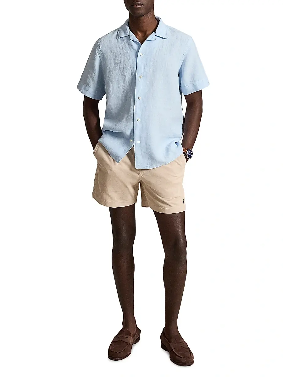 Polo Ralph Lauren Men's Classic-Fit Linen Camp Shirt | Thumbnail 2