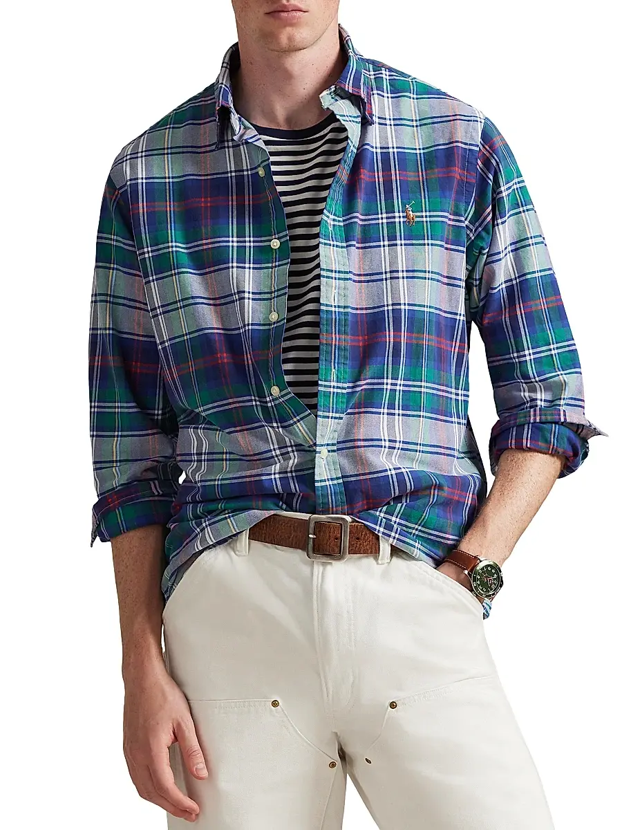 Polo Ralph Lauren Men's Logo-Embroidered Striped Cotton Oxford Shirt | Thumbnail 3