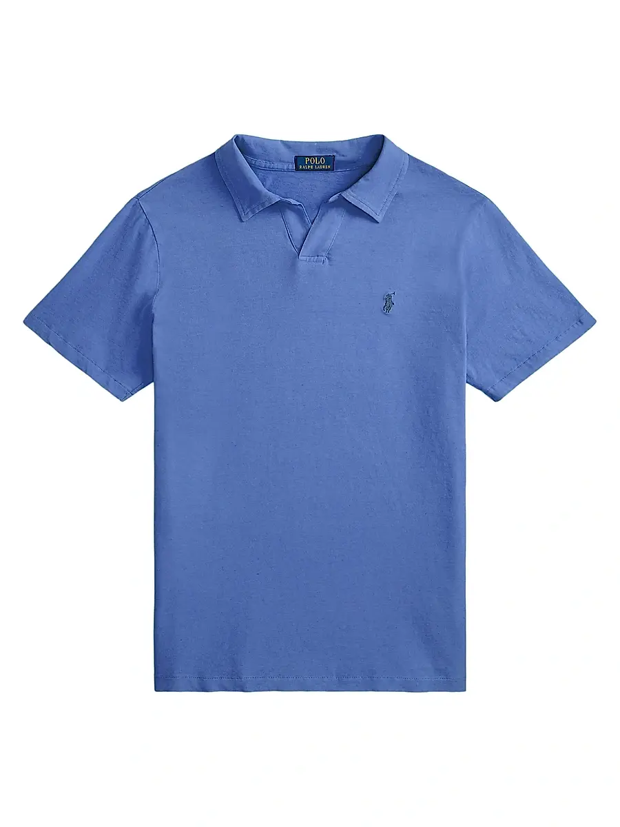 Polo Ralph Lauren Men's Logo Cotton-Linen Jersey Polo Shirt