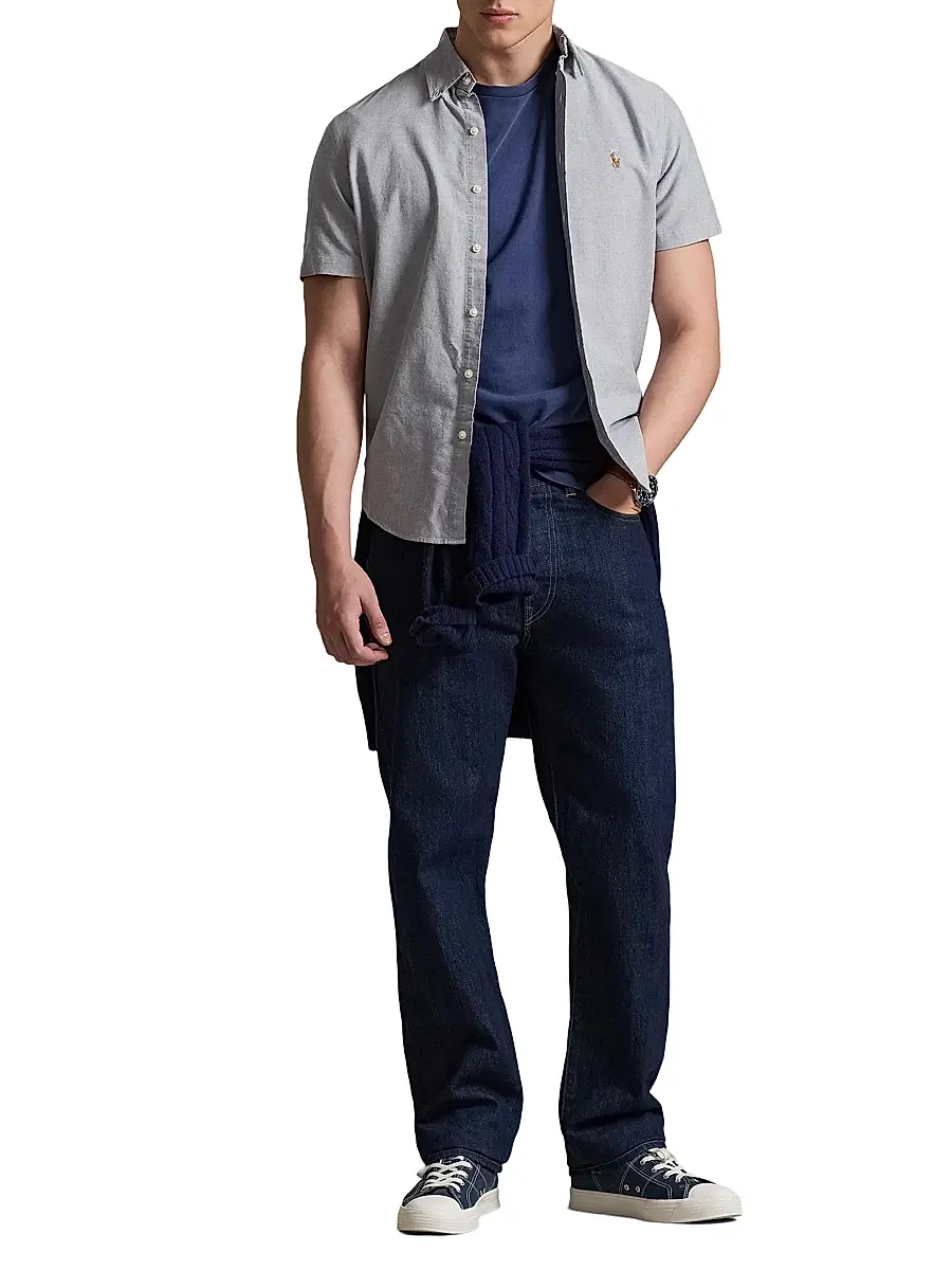 Polo Ralph Lauren Men's Classic-Fit Short-Sleeve Oxford Shirt | Thumbnail 2