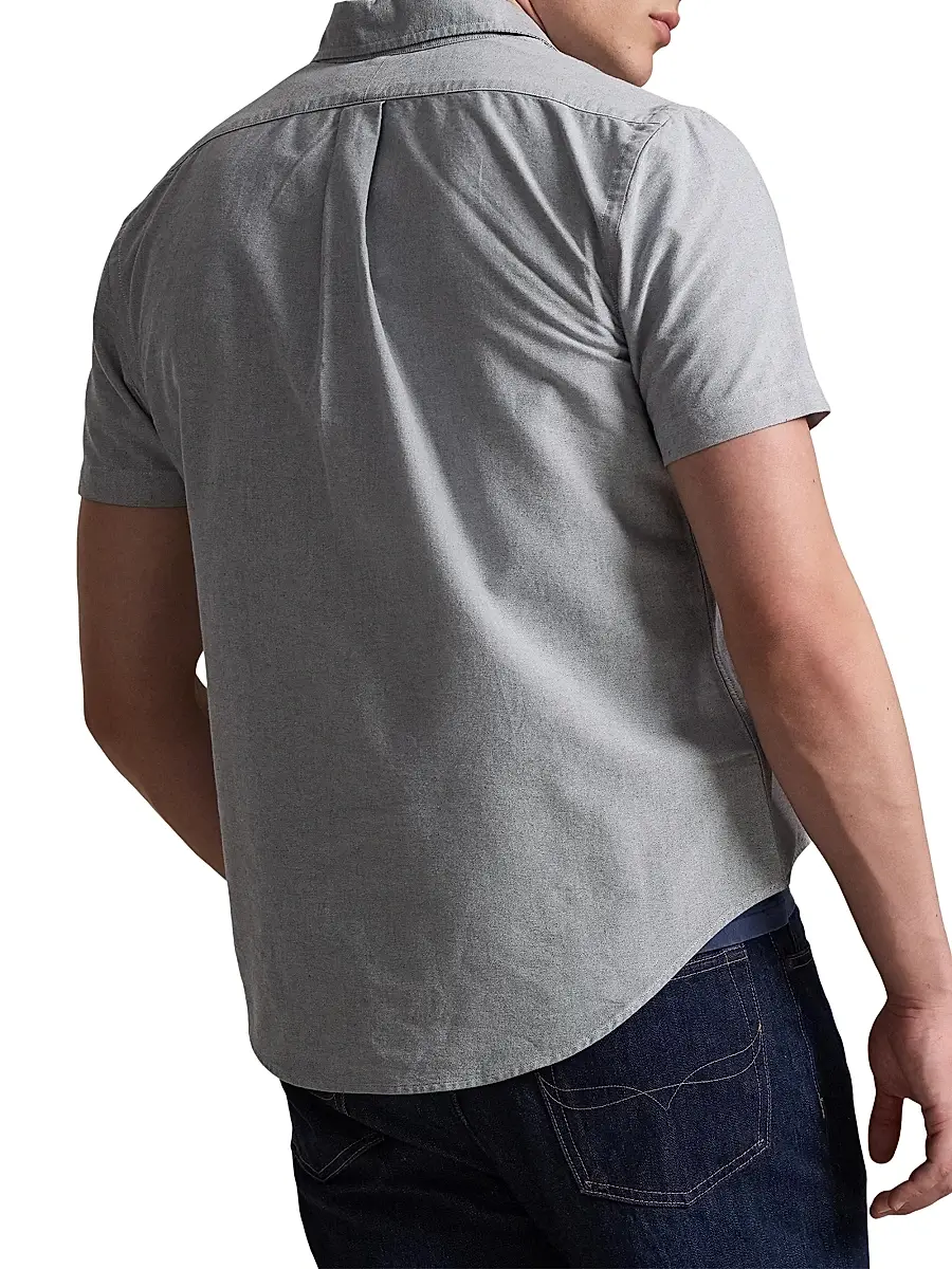 Polo Ralph Lauren Men's Classic-Fit Short-Sleeve Oxford Shirt | Thumbnail 4