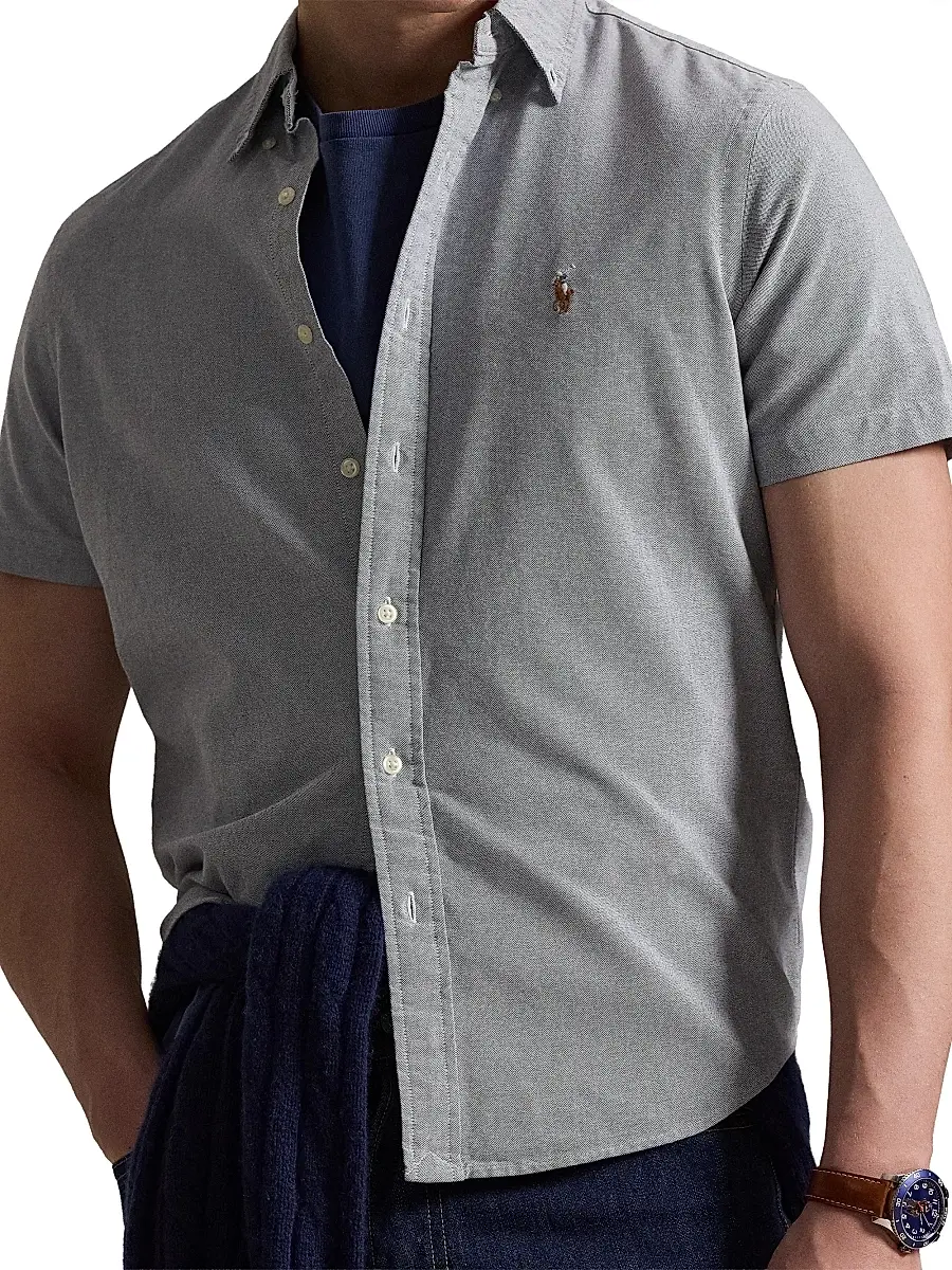 Polo Ralph Lauren Men's Classic-Fit Short-Sleeve Oxford Shirt | Thumbnail 5