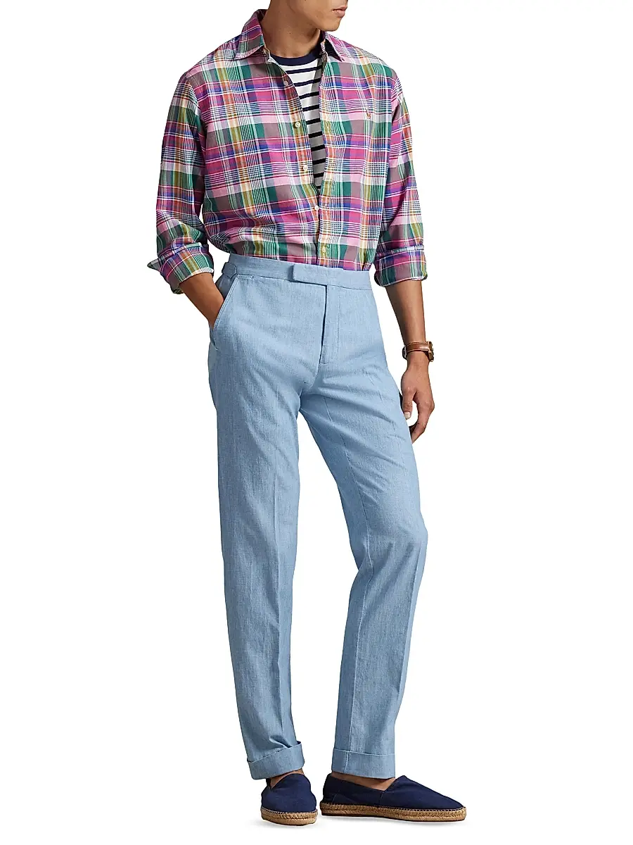 Polo Ralph Lauren Men's Logo-Embroidered Striped Cotton Oxford Shirt | Thumbnail 2