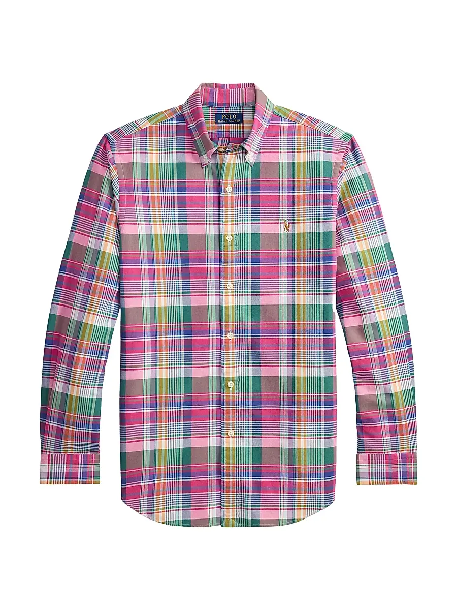 Polo Ralph Lauren Men's Logo-Embroidered Striped Cotton Oxford Shirt