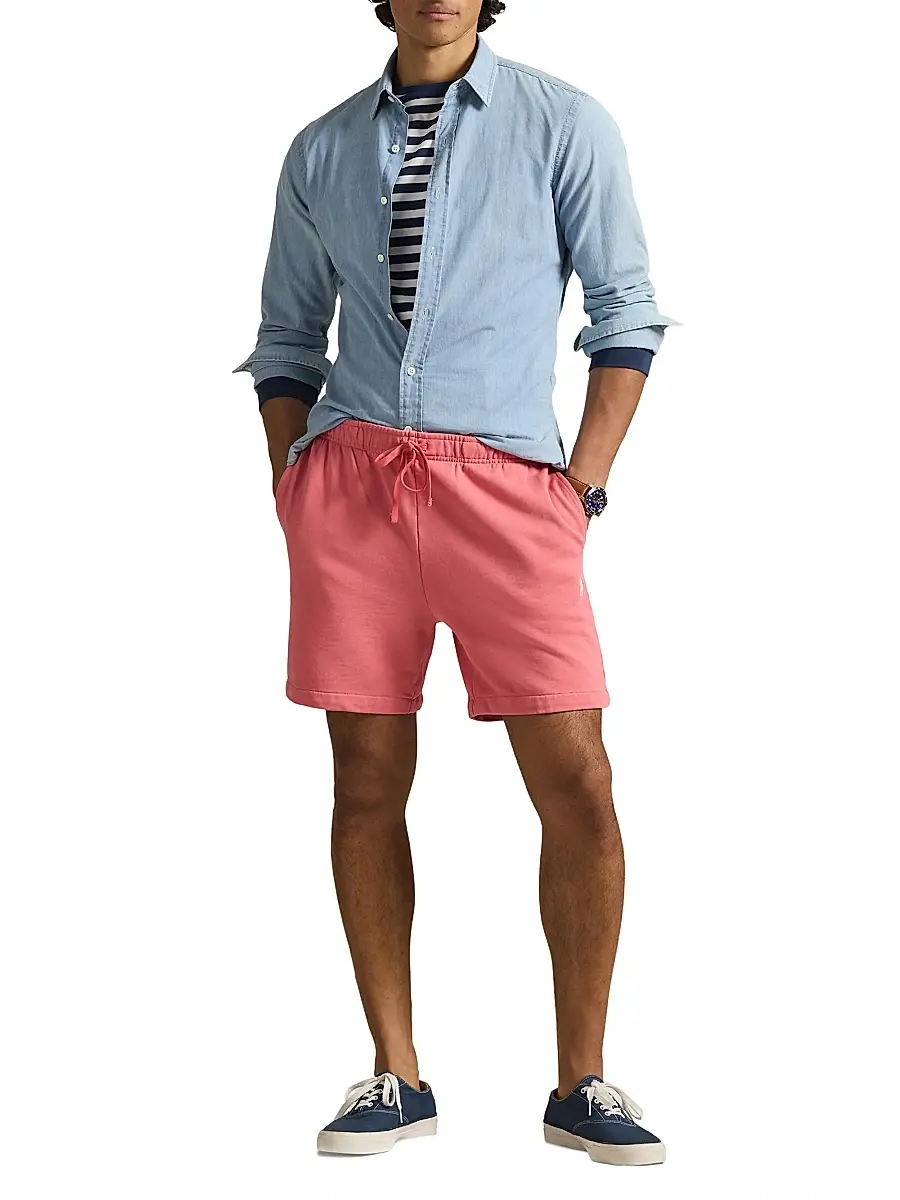 Polo Ralph Lauren Men's 6.5'' Loopback Fleece Shorts | Thumbnail 2 Polo Ralph Lauren Men's 6.5'' Loopback Fleece Shorts | Thumbnail 2