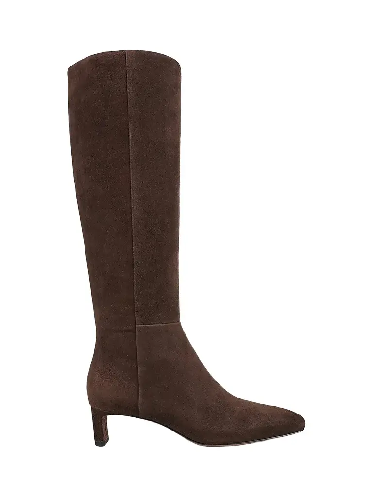 Vince Women's Lilith Tall Suede Knee-High Boots - Cacao Brown | Image 1 Vince Women's Lilith Tall Suede Knee-High Boots - Cacao Brown | Image 1