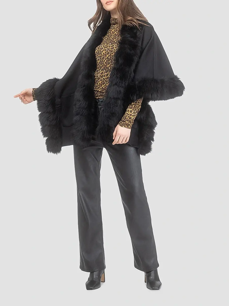 Gorski Women's Reversible Cashmere and Wool Shawl | Thumbnail 2 Gorski Women's Reversible Cashmere and Wool Shawl | Thumbnail 2