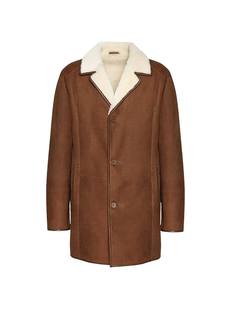 Gorski Men's Merino Shearling Lamb Stroller Jacket - Cognac | Image 1 Gorski Men's Merino Shearling Lamb Stroller Jacket - Cognac | Image 1