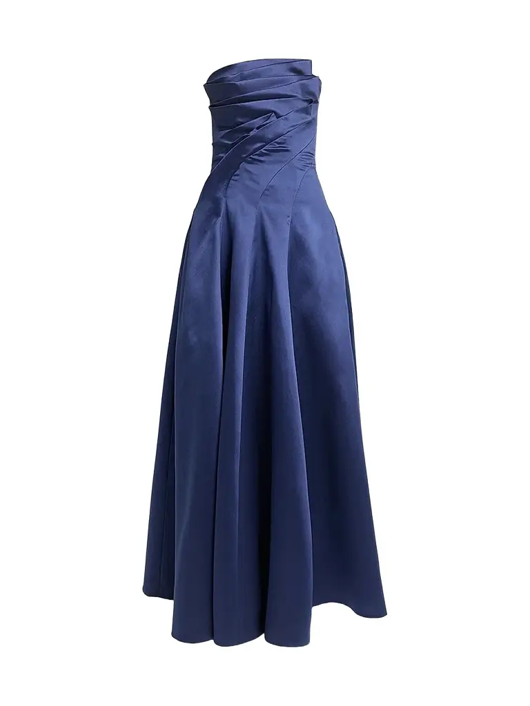 Talbot Runhof Women's Asymmetric Strapless Satin Stole