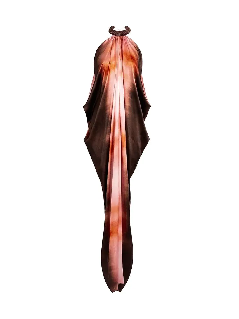 Women's Mene Dyed Drape Maxi Dress Women's Mene Dyed Drape Maxi Dress
