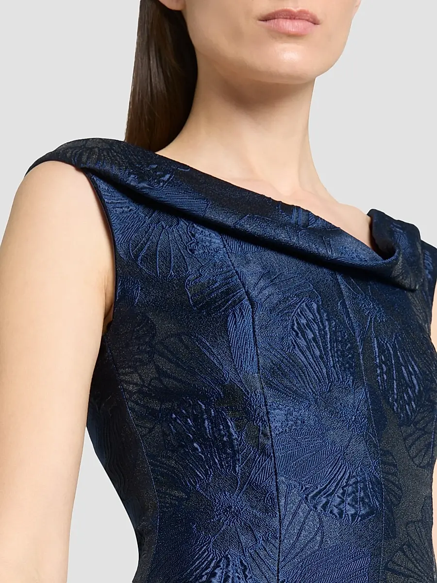 Talbot Runhof Women's Floral Jacquard Ballgown | Thumbnail 5
