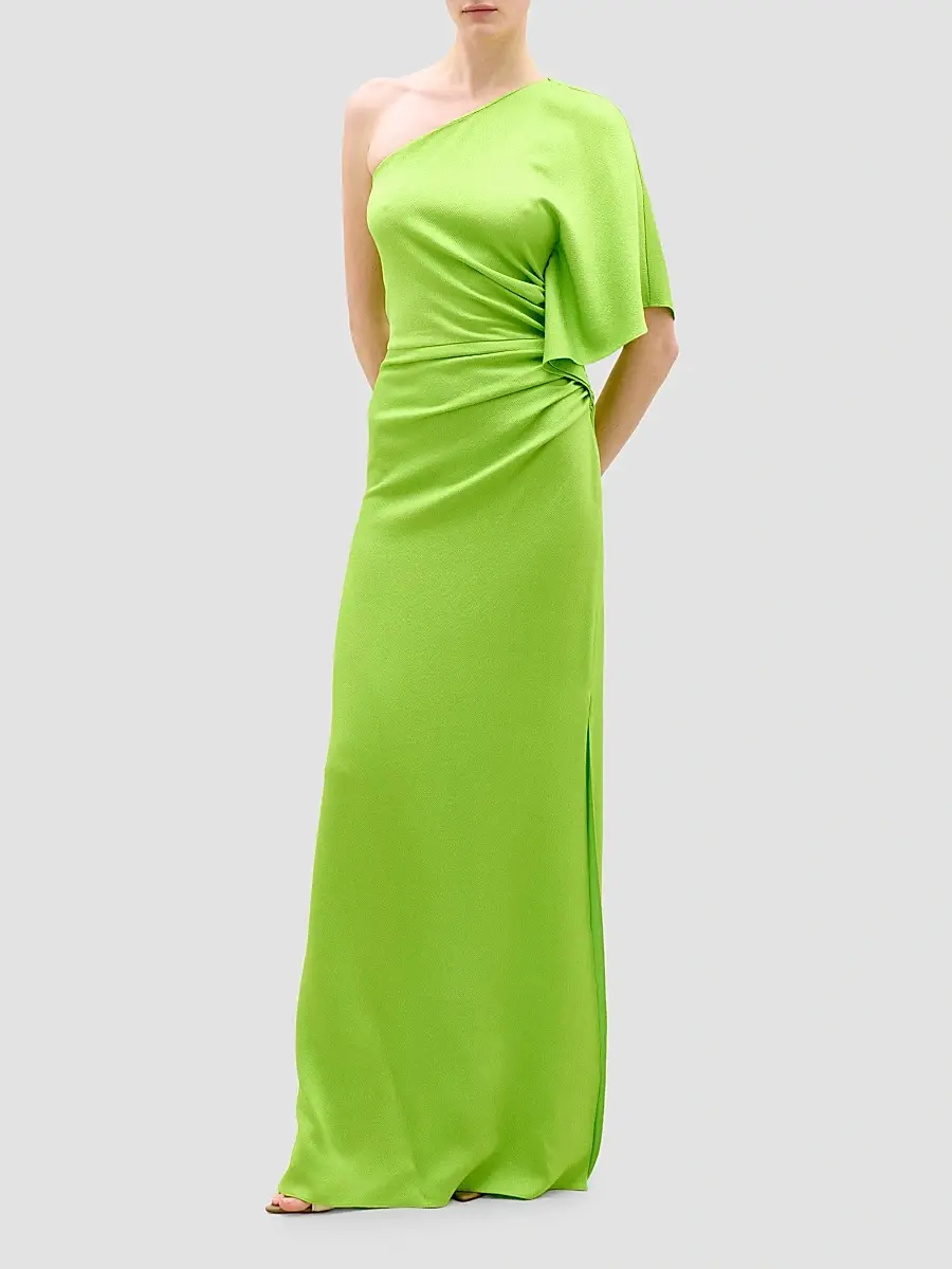 Silvia Tcherassi Women's Doli Draped Satin Maxi Dress | Thumbnail 2 Silvia Tcherassi Women's Doli Draped Satin Maxi Dress | Thumbnail 2