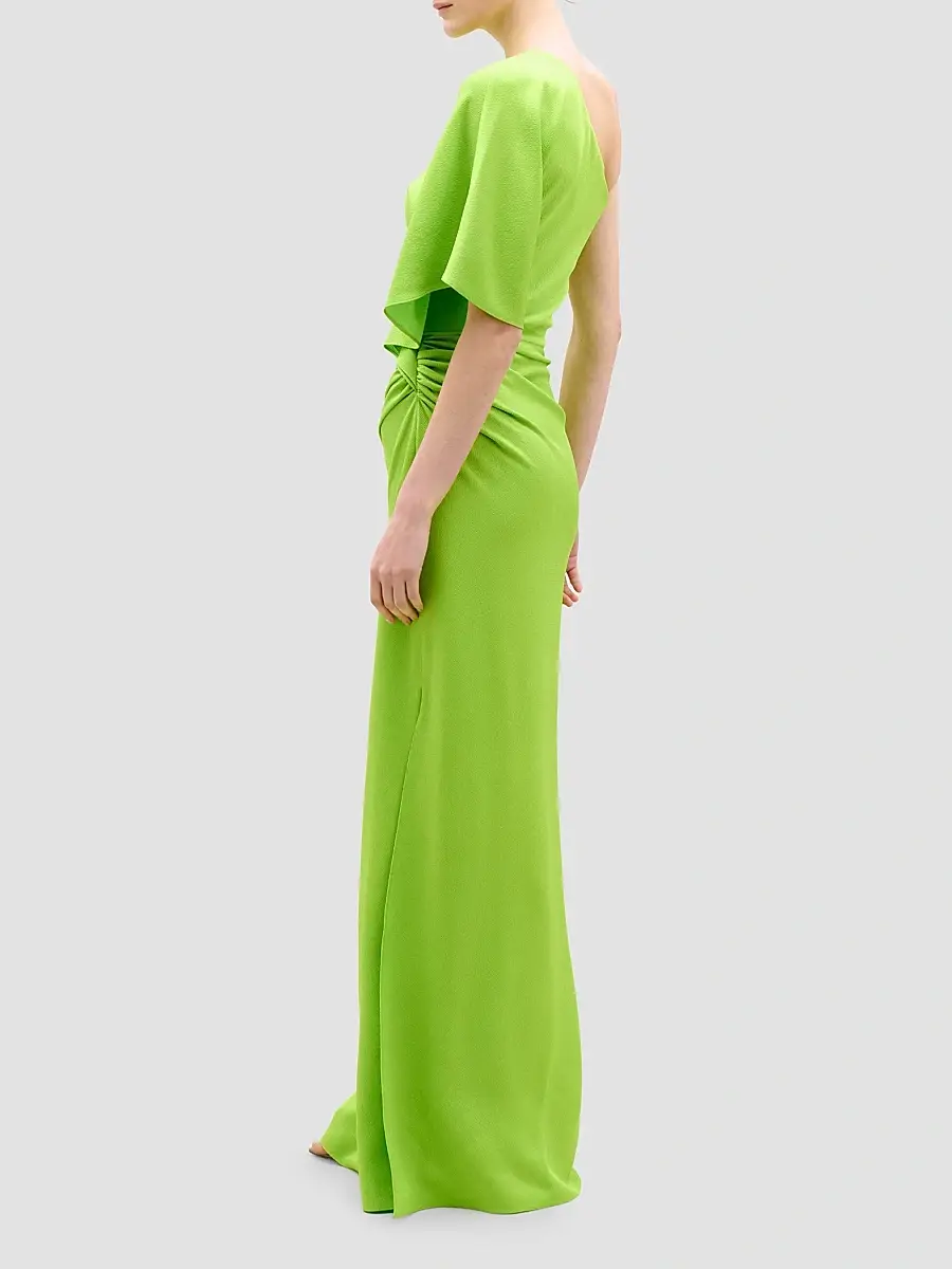 Silvia Tcherassi Women's Doli Draped Satin Maxi Dress | Thumbnail 3 Silvia Tcherassi Women's Doli Draped Satin Maxi Dress | Thumbnail 3