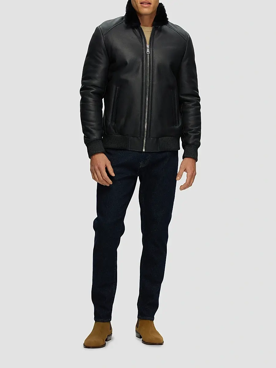 Gorski Men's Merino Shearling Lamb Jacket | Thumbnail 2