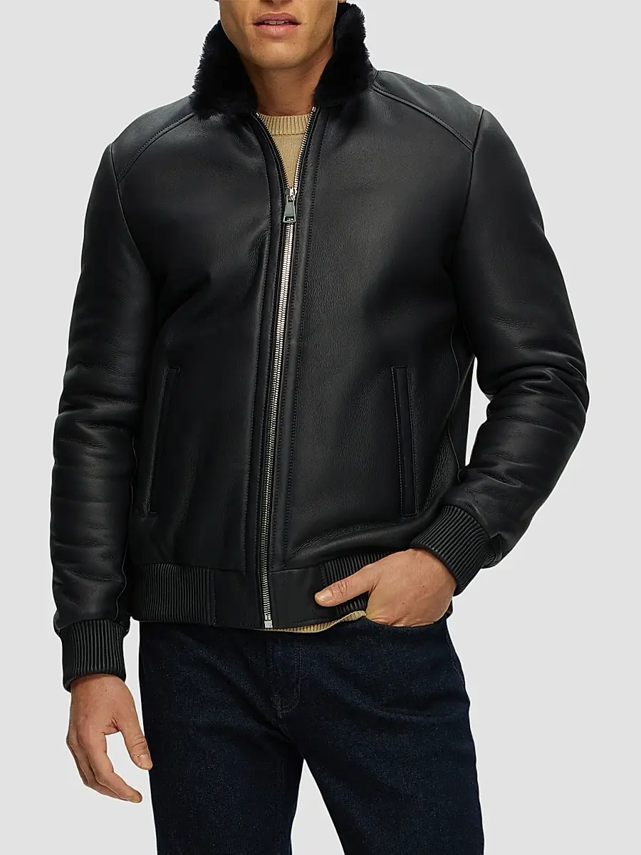 Gorski Men's Merino Shearling Lamb Jacket | Thumbnail 3